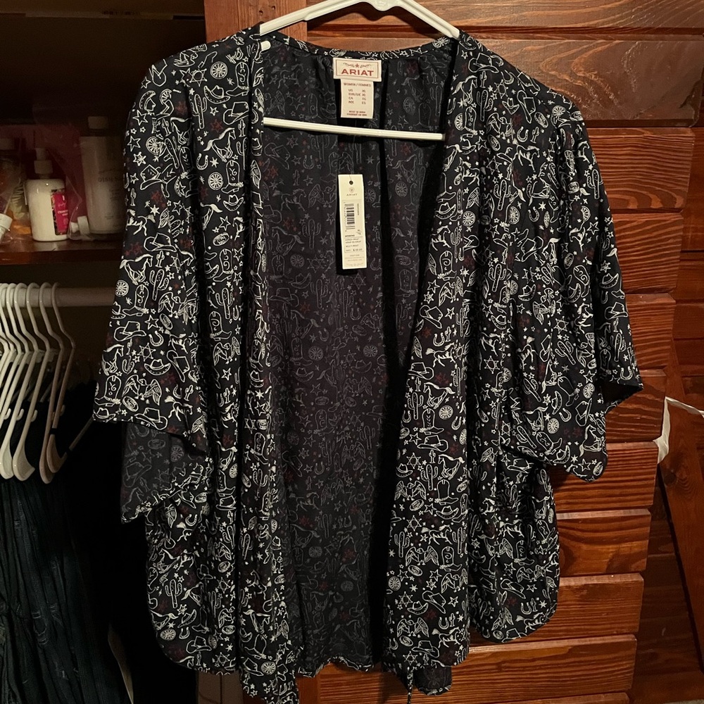 Ariat Black and White Women's Top